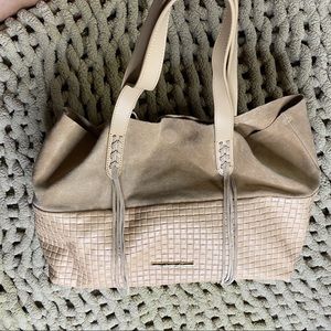 Elaine Turner Woven Suede Bag